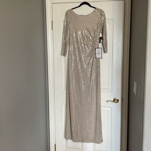 NWT! Jessica Howard Metallic Evening Dress, size 12